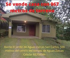 Casa en Venta Aguas Zarcas, San Carlos, Alajuela
