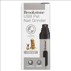 Brookstone Quiet USB Rechargeable Pet Nail Grinder 