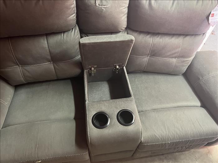Two Seated Recliner, Drink Holders, Compartment For Items