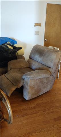 Suade Leather Electric. Recliner &amp; Sofa Recliner